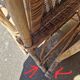 Adjustable vintage sun lounger in wicker and rattan
