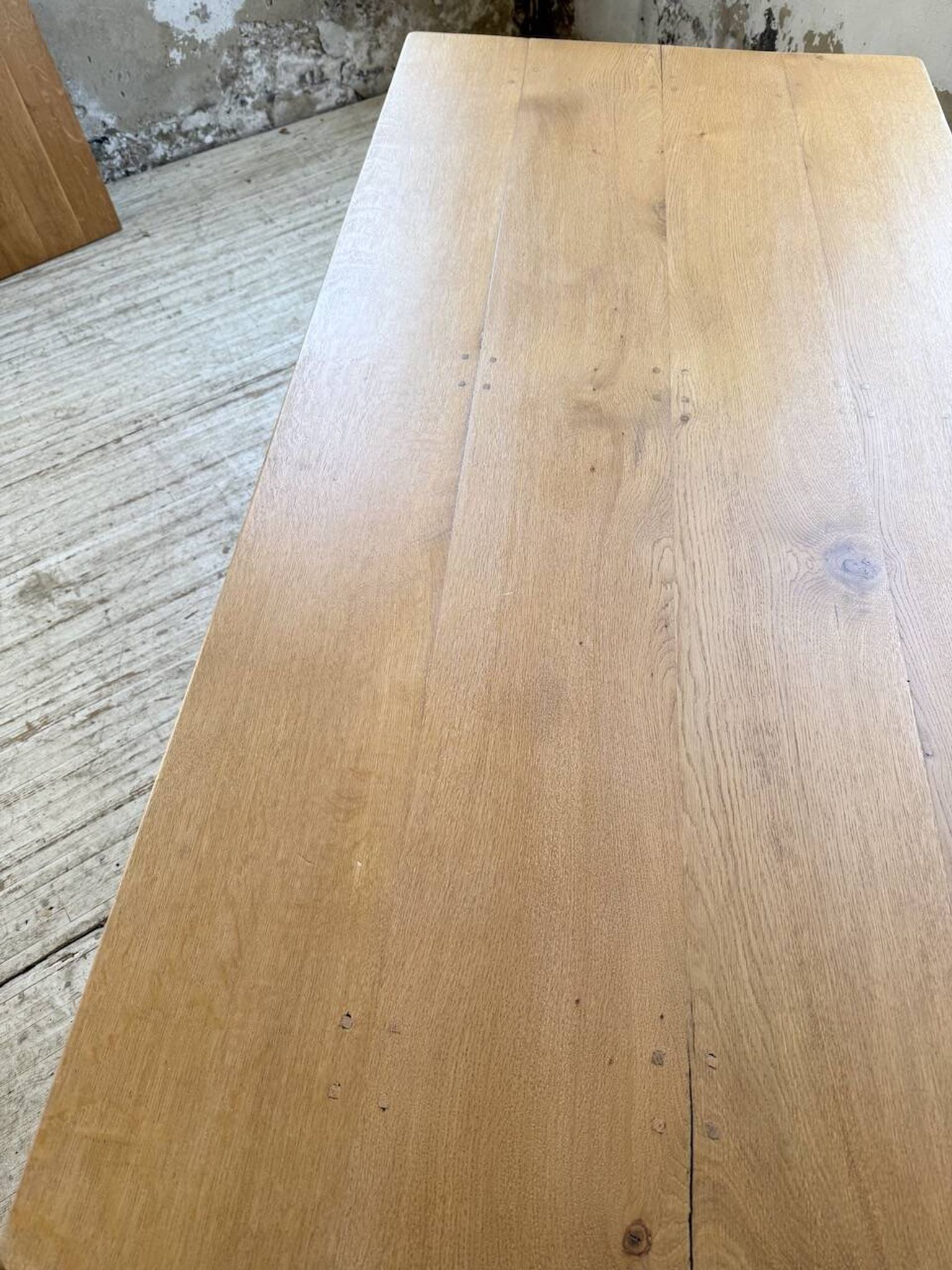 Table de ferme extensible en chêne massif