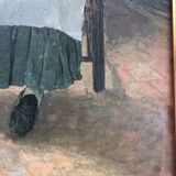 Reproduction of Fritz von Uhde's cat reader