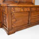 Banc coffre Gothique d'église en chêne sculpté, vers 1880