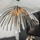 Suspension vintage en lamelles d'aluminium