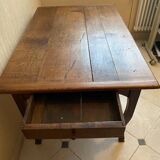 Old table with extension