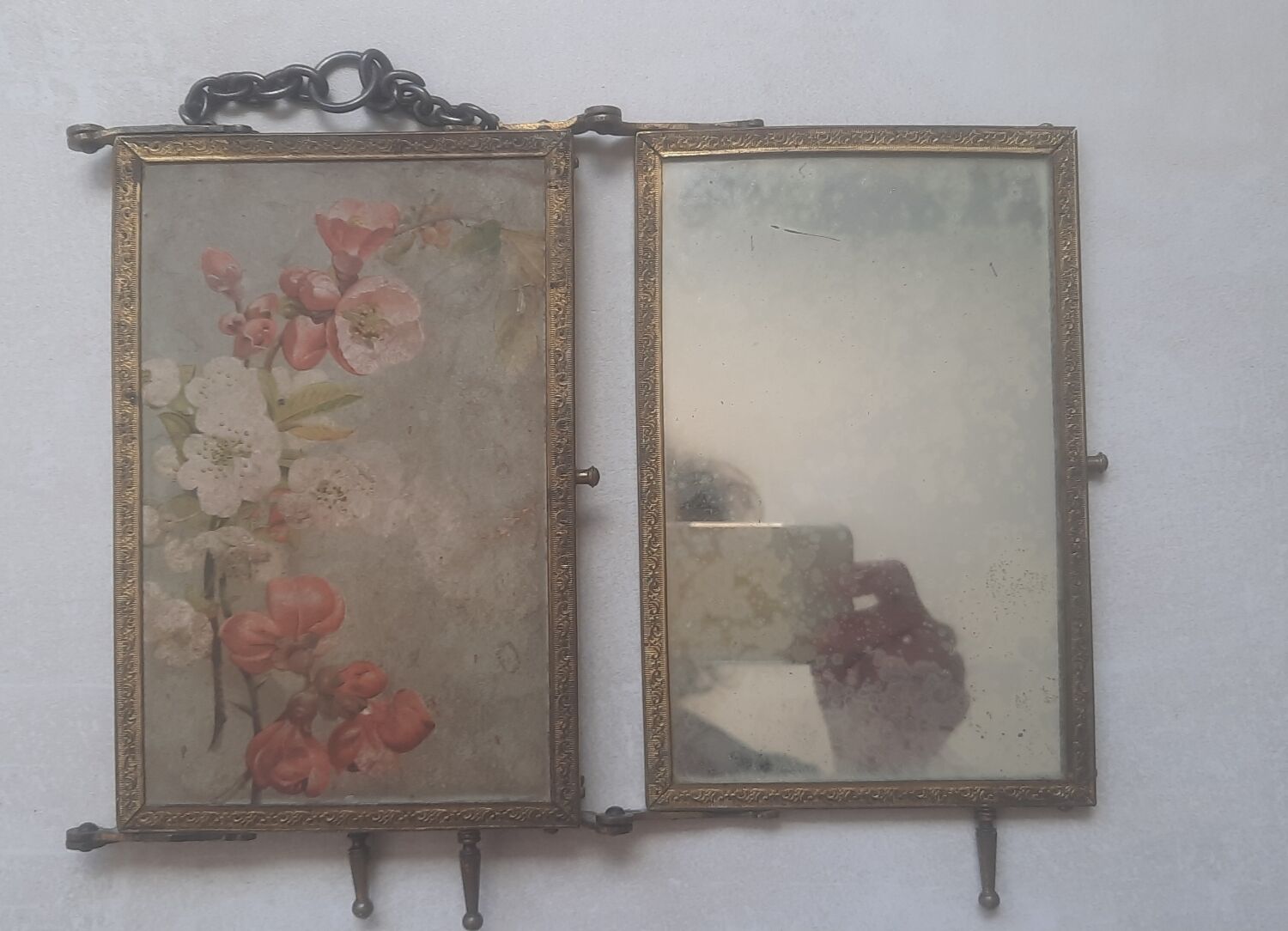 Old triptych mirror