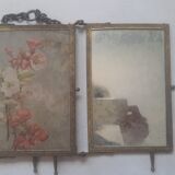Old triptych mirror