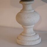 Vintage lamp in stone and rope 1970