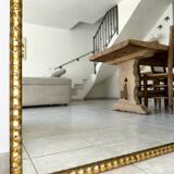 19th century silver leaf mirror