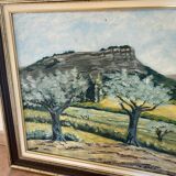 Old painting landscape of Provence signed