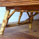 Rattan and bamboo wardrobe