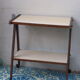 Service rolling feet wood and formica 1950