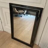 Mirror Pierre Vandel black and gold, 1970s