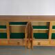 Oak sideboard by Guillerme and Chambron 1960