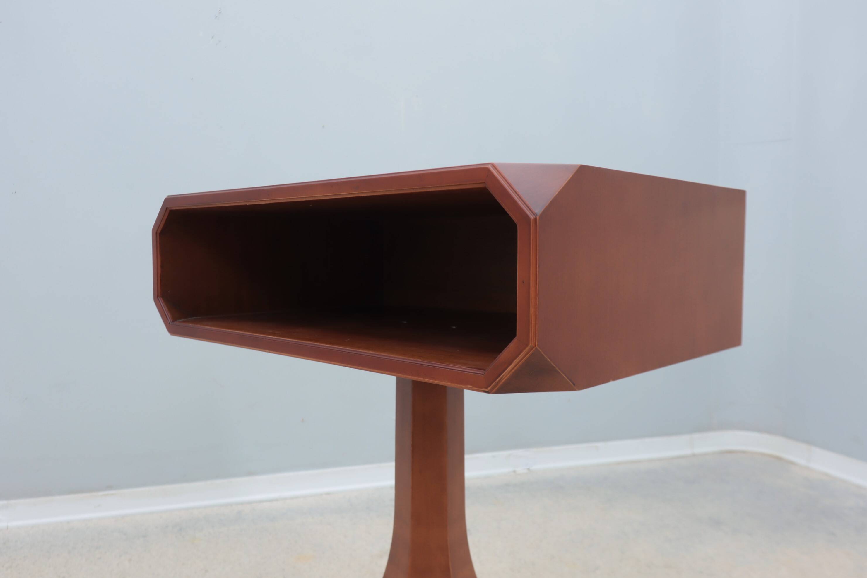 Table d'appoint / console tournante Luigi Massoni Italie années 1960