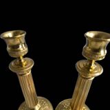 Restoration period bronze candlesticks