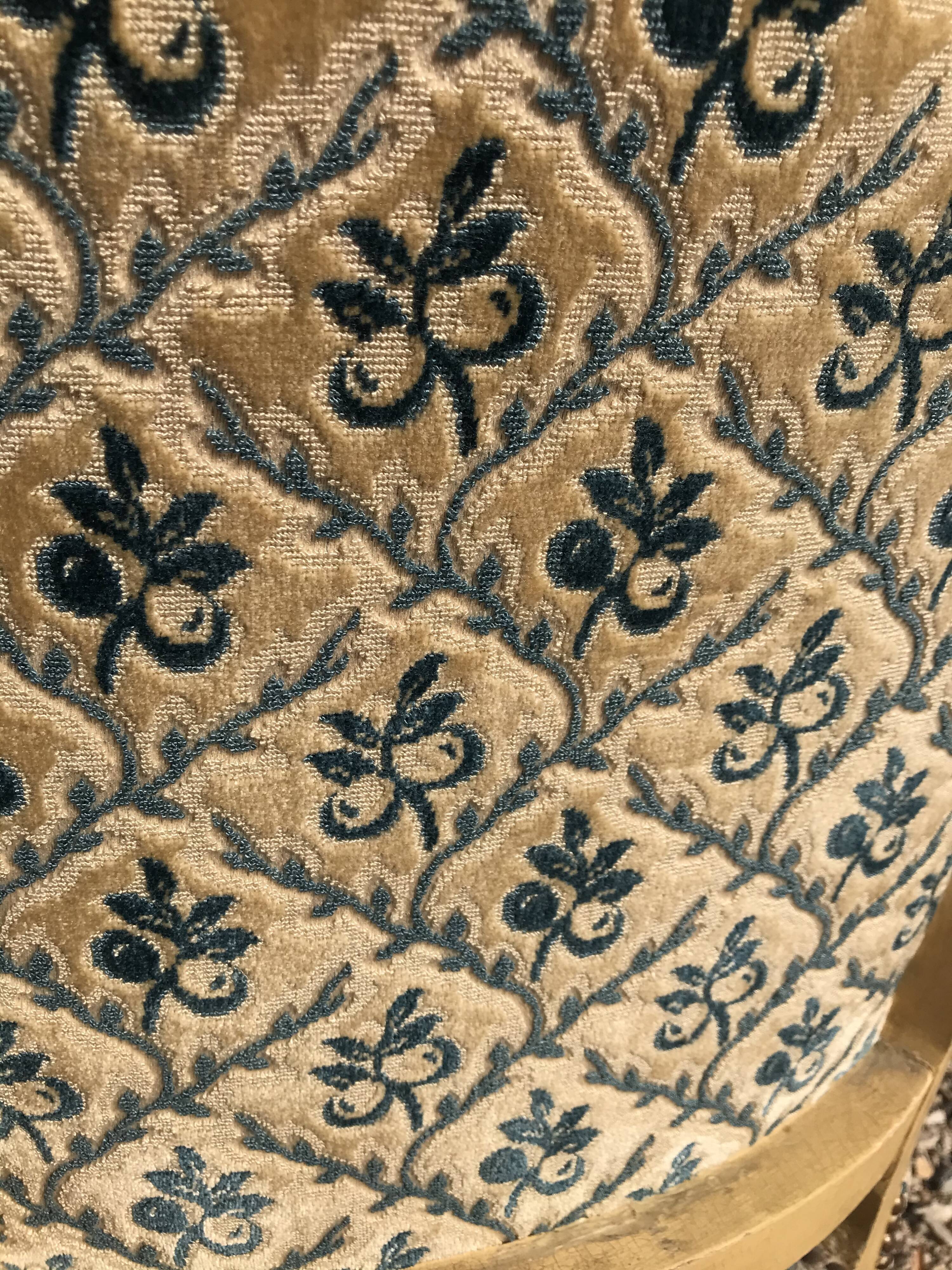 Pair of Louis XV-style convertible armchairs