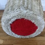 Fauteuil moumoute beige