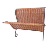 Wicker magazine rack