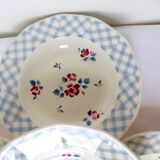 4 hollow plates of Digoin and Sarreguemines model Bastia 220629