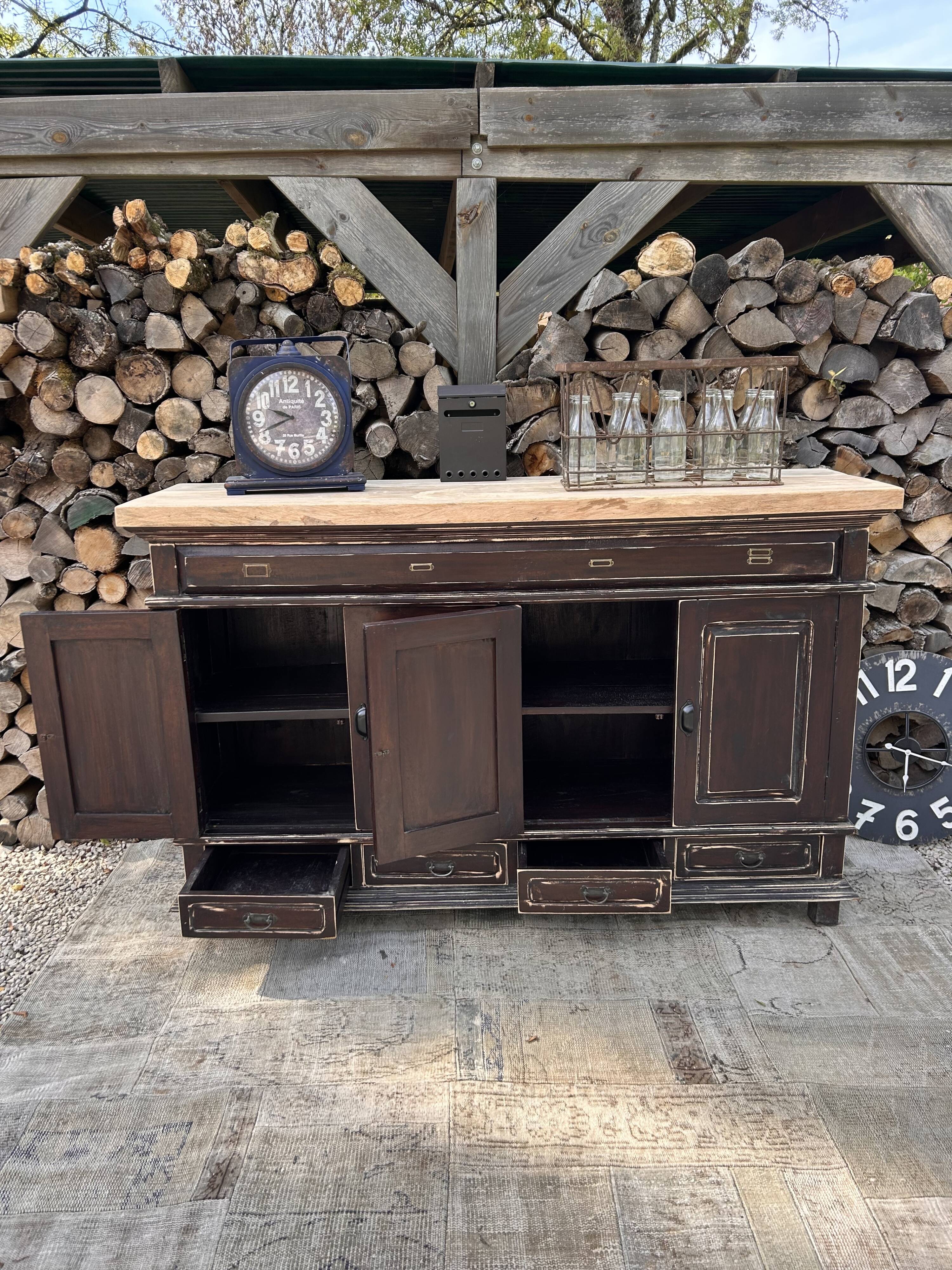 Meuble métier massif ébèné