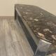 Table basse vintage roche bobois marbre pieds chromé circa 1970s