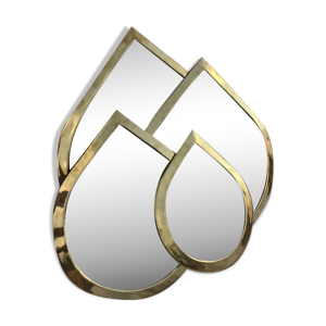 Set de 4 miroirs en laiton - marocain main