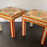 Pair of bedside or end table side tables