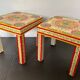 Pair of bedside or end table side tables