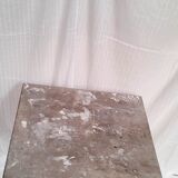 Workshop table wooden top metal base