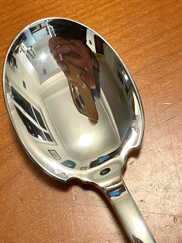 Couverts de service à salade modèle Diamant Christofle Alfenide