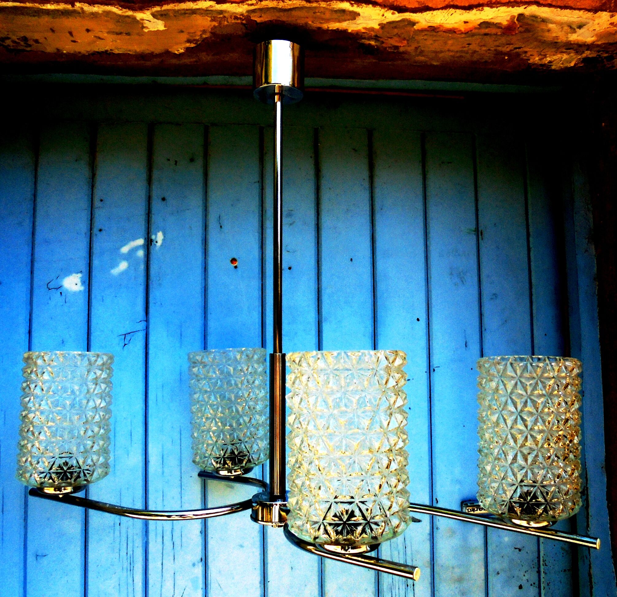 4-branched 60s chandelier