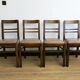 Ensemble de quatre chaises mid-century