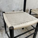 Black Italian rope chairs