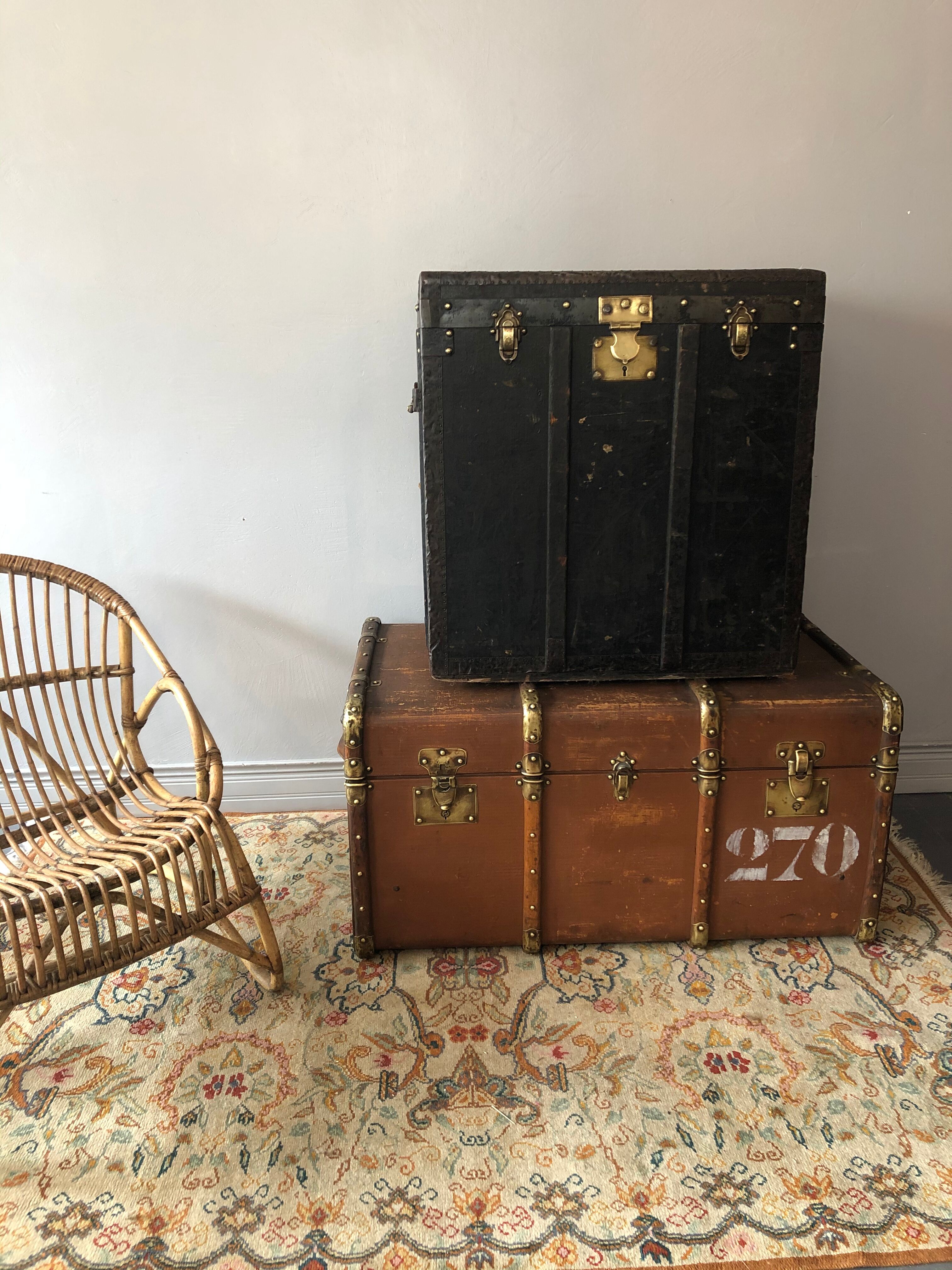 Ancient travel trunk