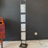 Lampadaire arlus en métal et 4 abats-jour en verre