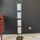 Arlus metal floor lamp and 4 glass lampshades - 1950