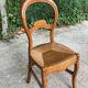 Louis Philippe solid wood and straw office chair