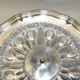 Table service silver metal crystal art deco top
