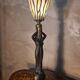 ceramic lamp 51x14 stained glass lampshade Tiffany style