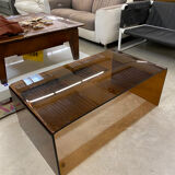 Table basse pont verre fumé
