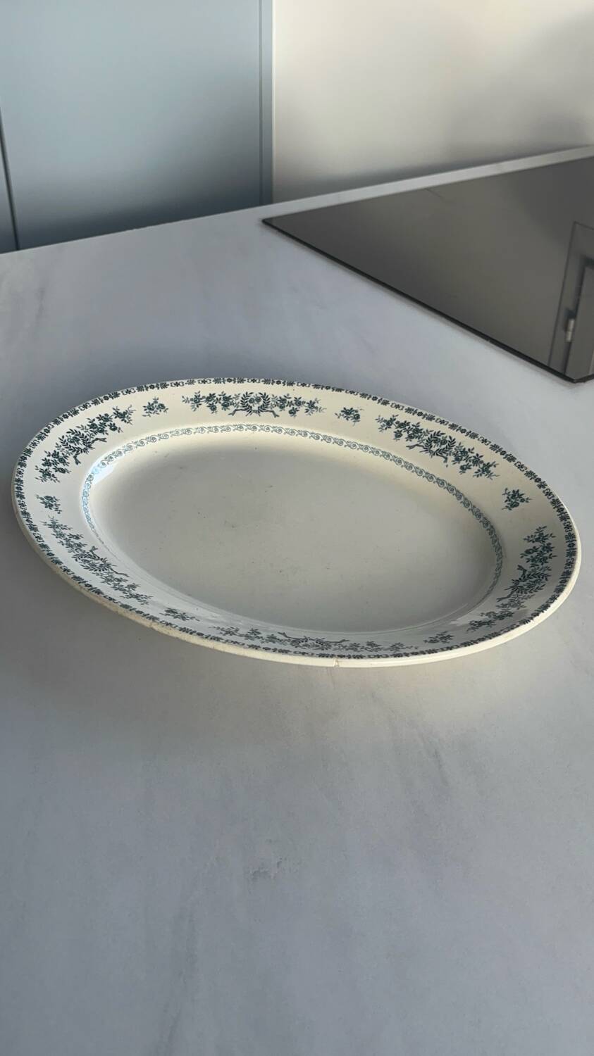 Oval iron earthenware dish, Thermidor model – S.F.G B.N.G.R. | Earthenware