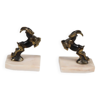 Pair of antelope bookends