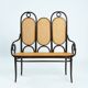 Thonet bench vienna straw Long John sofa, Vienna 1920s