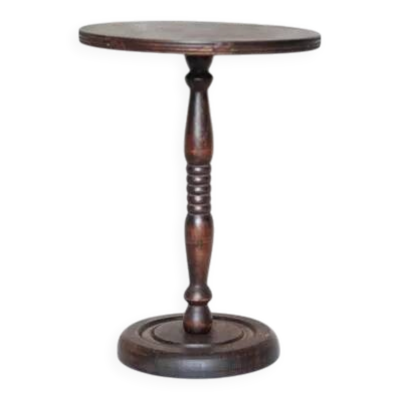 Sellette bois vintage, piédestal bois, porte-plante bois, meuble bois, décoration intérieur