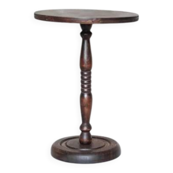 Sellette bois vintage, piédestal bois, porte-plante bois, meuble bois, décoration intérieur
