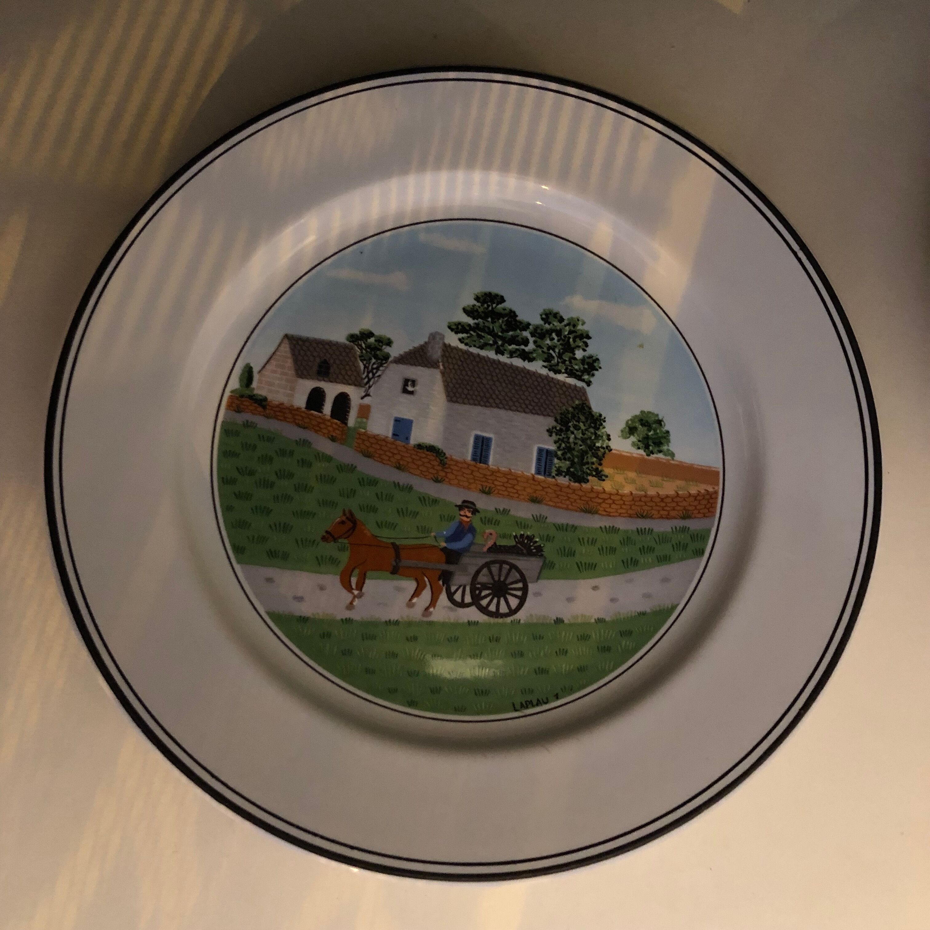 4 plates Villeroy & Boch naïve decorations