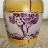 PAIR OF GLASS PASTE VASES