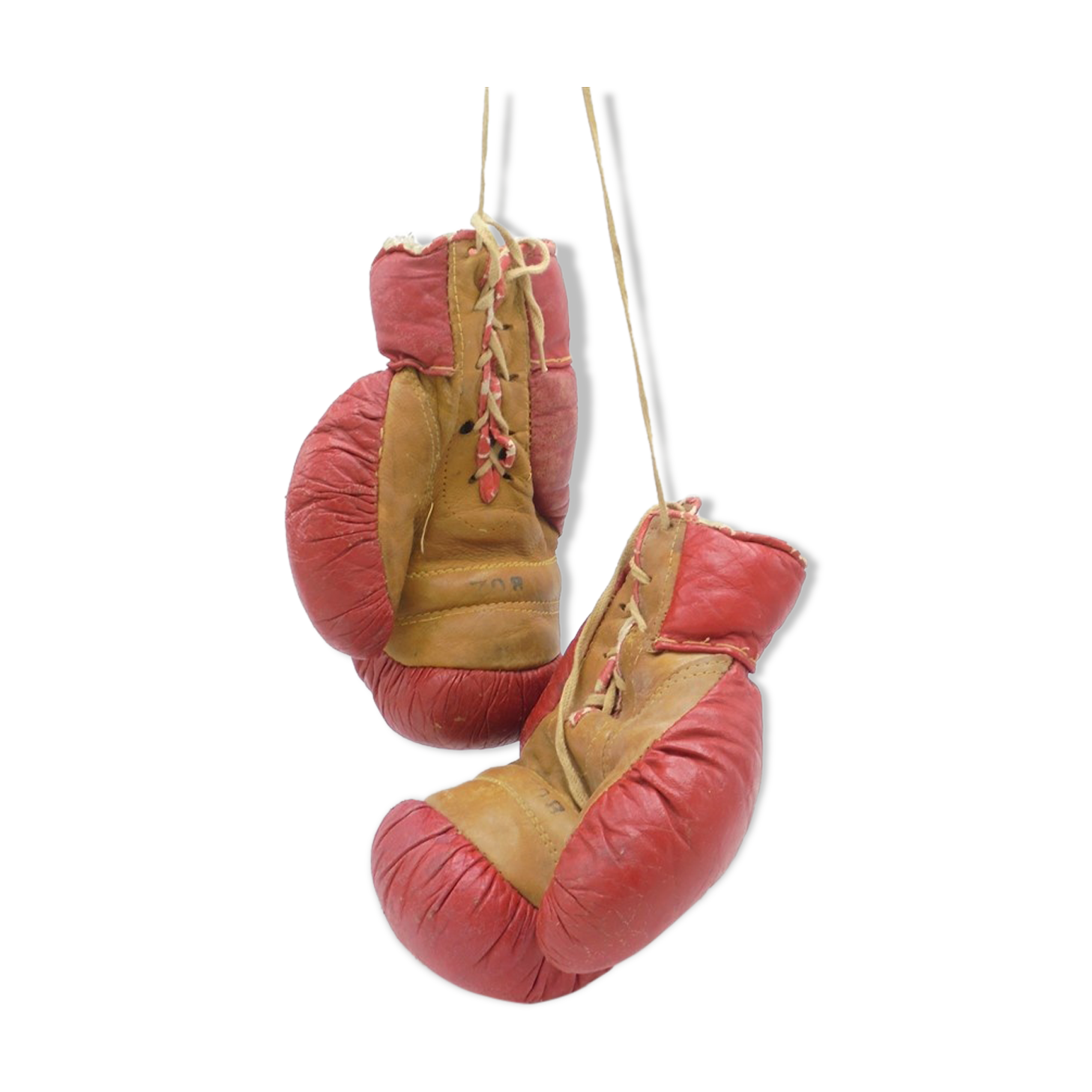 Pair of leather child boxing gloves