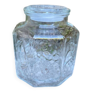 Transparent storage jar
