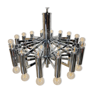 lustre vintage en chrome