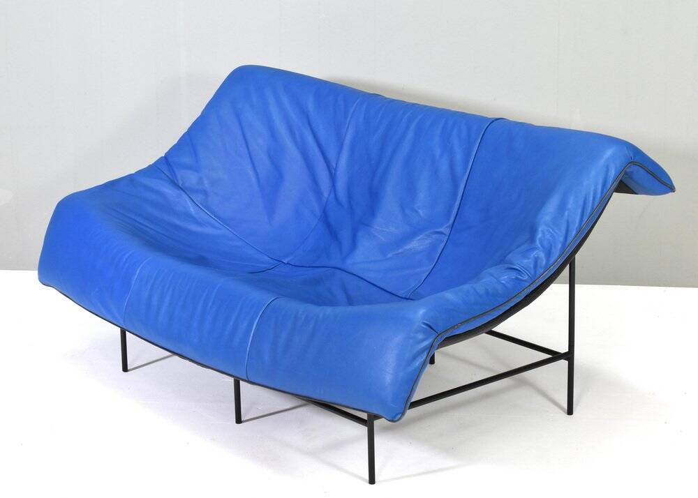 Butterfly sofa in leather by Gerard Van Den Berg for Montis, Netherlands, 1980s