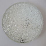 Ceiling lamp staff vintage 1960 glass & metal